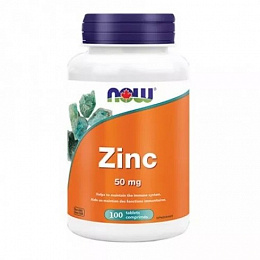 NOW Zinc 50 mg (100 таб.)