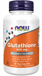 NOW Glutathione 500mg (60 капс.)