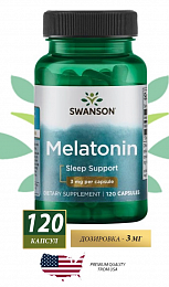 Swanson Melatonin 3mg (120 капс.)