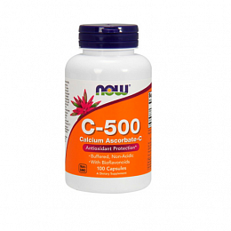 NOW Vitamin C-500 Ascorbate (100 капс.)