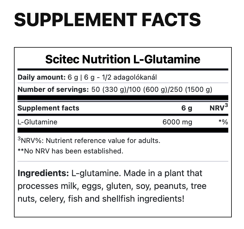 Scitec L-Glutamine (300 гр.)