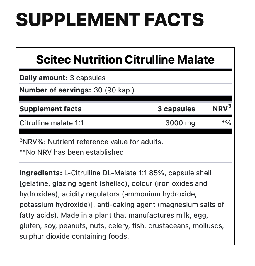 Scitec Citrulline Malate (90 капс.)