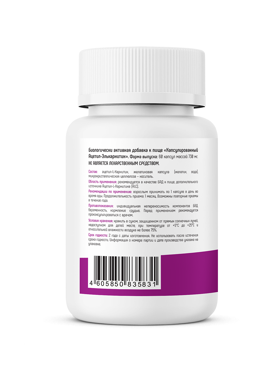 добавка l-carnitine bionic Bionic Acetyl L-Carnitine (90 капс) — купить в Екатеринбурге