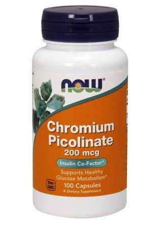 NOW Chromium Picolinate 200mcg (100 капс.)