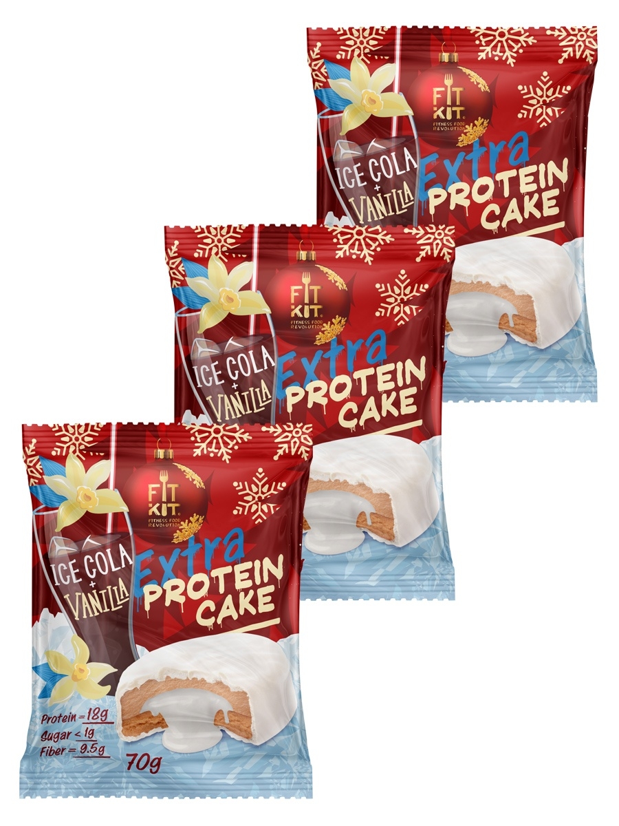 FitKit Protein WHITE EXTRA Cake (70гр.)
