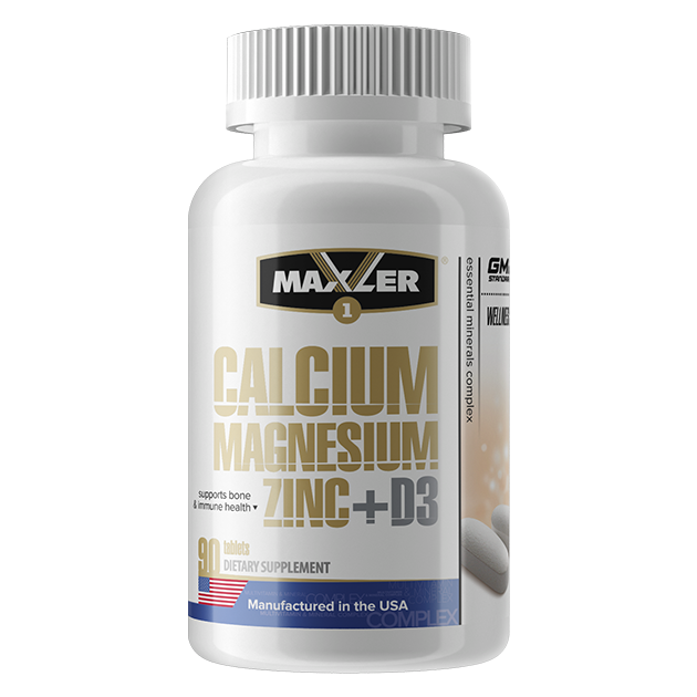 Maxler Calcium Magnesium Zinc+D3 (90 таб.)