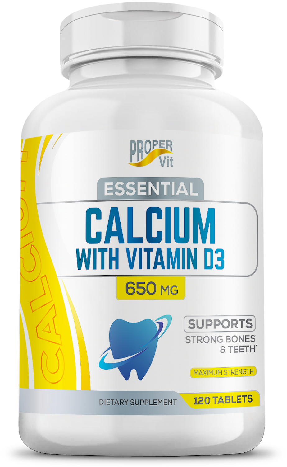 Proper Vit Essential Calcium 650mg with Vitamin D3 (120 табл.)