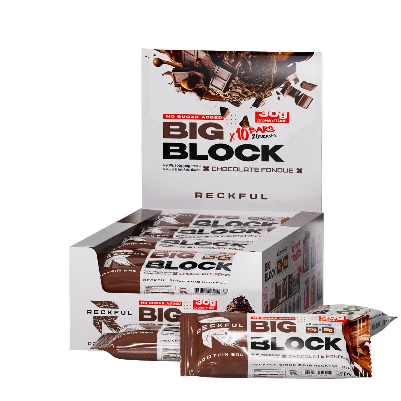 Reckful Батончик Protein Bar Big Block (100 гр.)