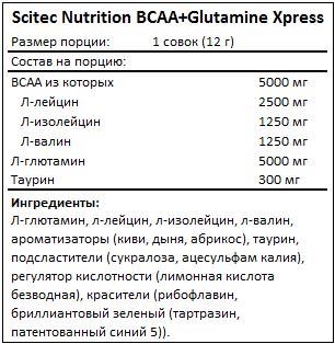 Scitec BCAA+Glutamine Xpress (1 порция)