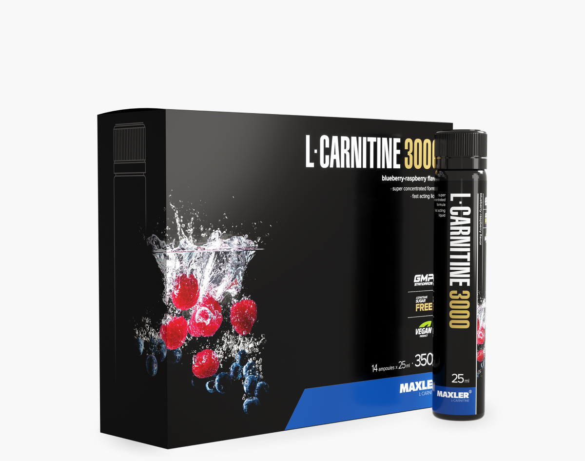 Maxler L-Carnitine 3000mg Коробка 14 шт по 25 мл (350 мл)