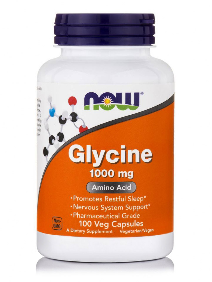 NOW Glycine 1000mg (100капс.)