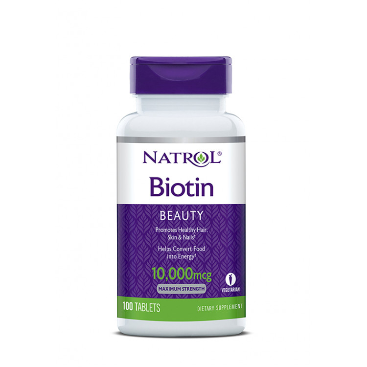 Natrol Biotin 10000 mcg (100 табл.)