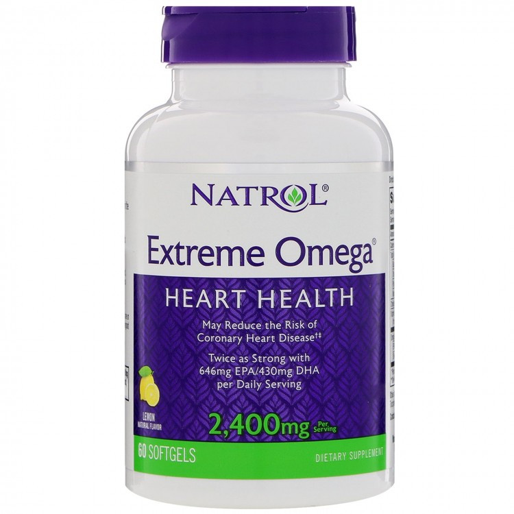 Natrol Extreme Omega 3 2400 (60 капс.)