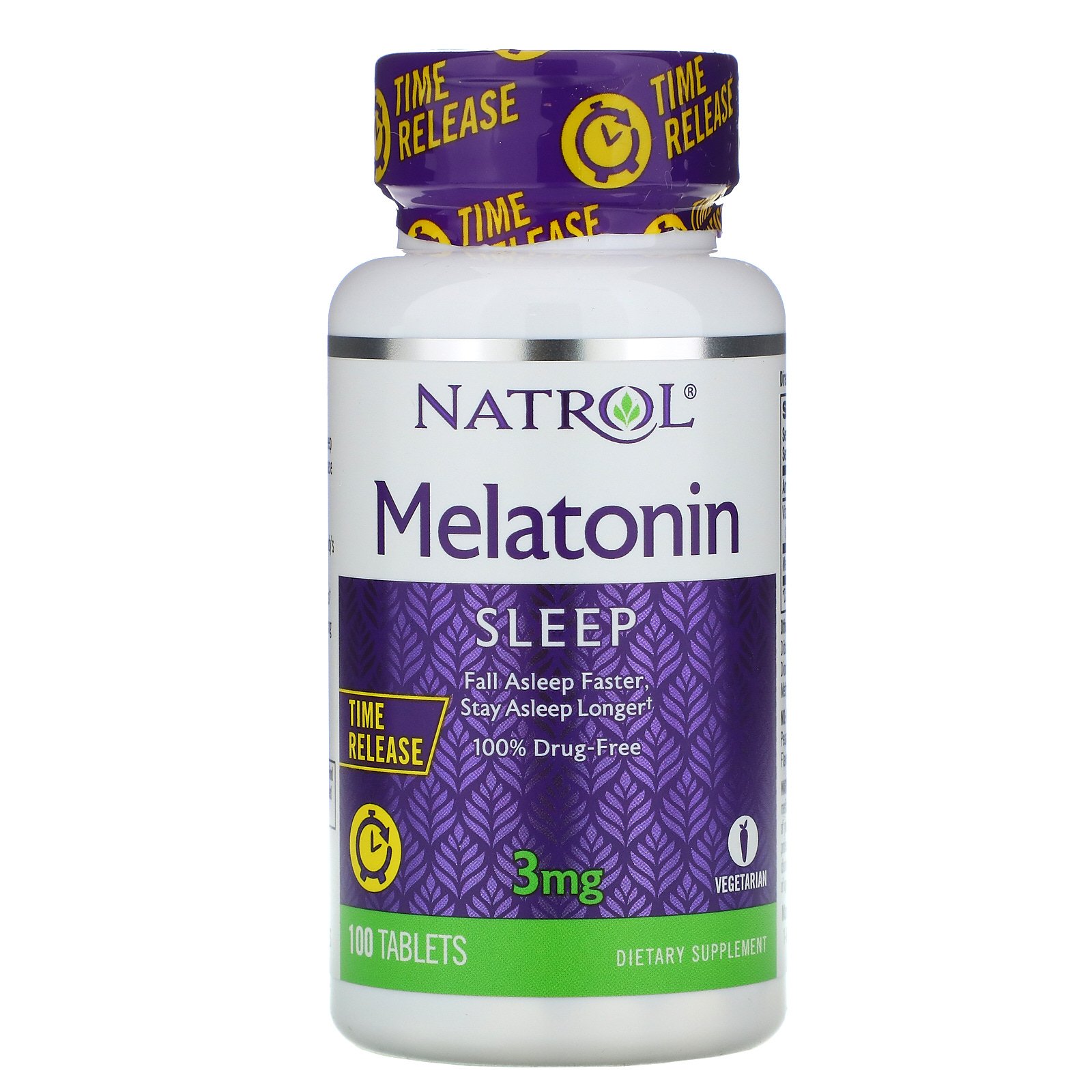 Natrol Melatonin 3mg Time Release (100 таб.)