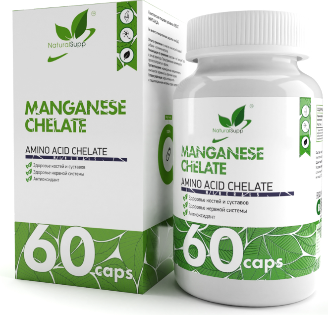 Natural Supp Manganese chelate (60 капс.)