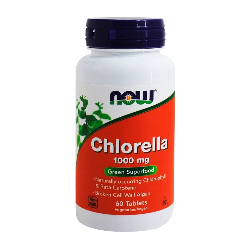 NOW Chlorella 1000mg (60 табл.)