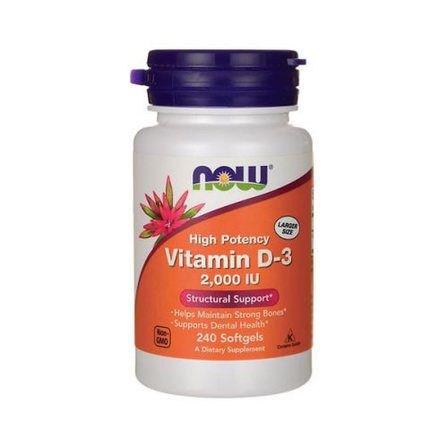 NOW Vitamin D-3 2000 IU (240 капс.)