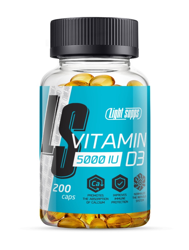 Light Supps Vitamin D-3 5000 IU (200 капс.)