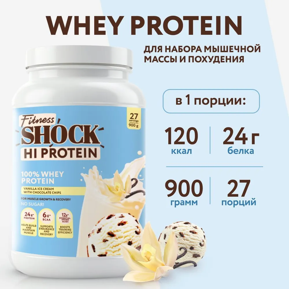 FitnesShock 100% Whey Protein (900 гр.)