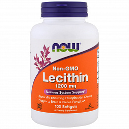 NOW Lecithin 1200 mg Тройная сила (100 капс.)