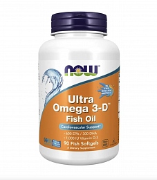 NOW Ultra Omega 3-D Fish Oil (90 капс.)