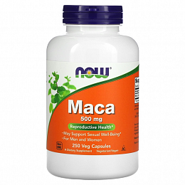 NOW Maca 500mg (250 капс.)