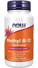 NOW Methyl B-12 5000mcg (90 капс.)