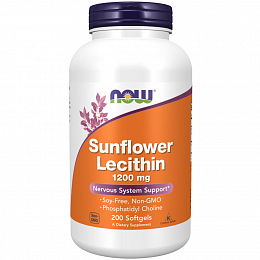 NOW Sunflower Lecithin 1200 mg (200 капс.)