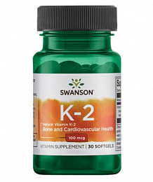 Swanson Vitamin K2 - Natural 100mg (30 капс.)
