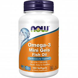 NOW Omega-3 Mini Gels (180 мини капс.)