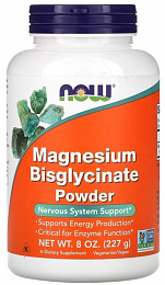 NOW Magnesium Bisglycinate Powder (227 гр.)