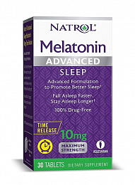 Natrol Melatonin Advanced Sleep TR 10 mg (30 табл.)