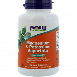 NOW Mag/Potassium Aspartate (120 капс.)