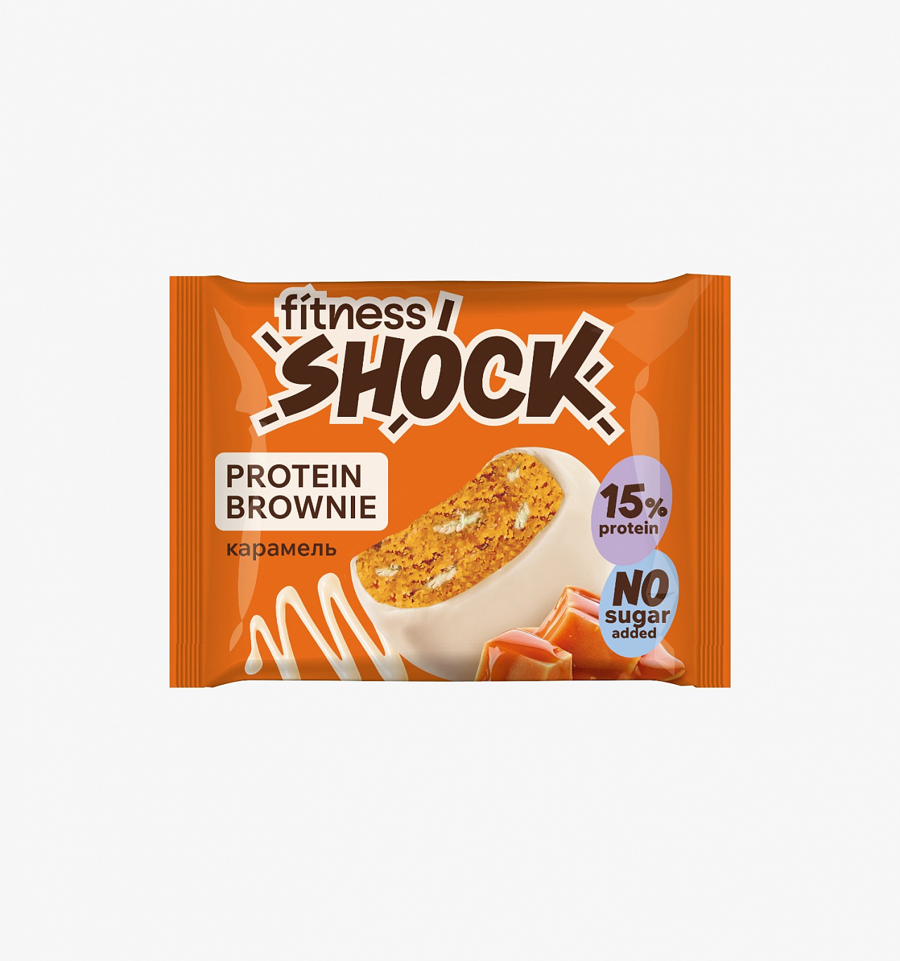 Пирожное глазированное FitnesShock (50 гр.) Брауни