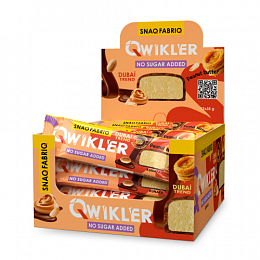 Батончик SNAQ FABRIQ QWIKLER Praline (35 гр.) DUBAI Арахис с хрустящим тестом