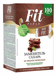 Заменитель сахара на основе стевии Fit Parad №19 саше (50гр/100 шт.) со вкусом Шоколада