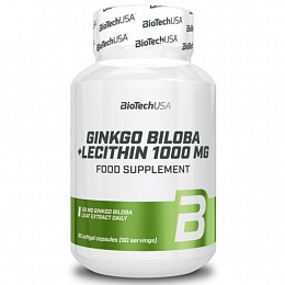 Biotech Ginkgo Biloba + Lecithin 1000mg (90 капс.)
