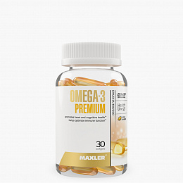 Maxler Omega-3 Premium EPA/DHA 400/200 Цитрус (30 капс.)