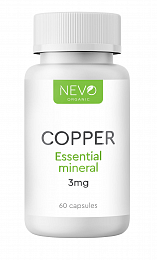 NEVO organic Медь Copper 3 mg (60 капс.)