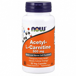 NOW Acetyl L-carnitine 500mg (50 капс.)
