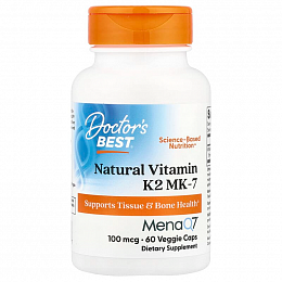 Doctor's Best Vitamin K2 MK-7 with MenaQ7 100 мг (60 капс.)