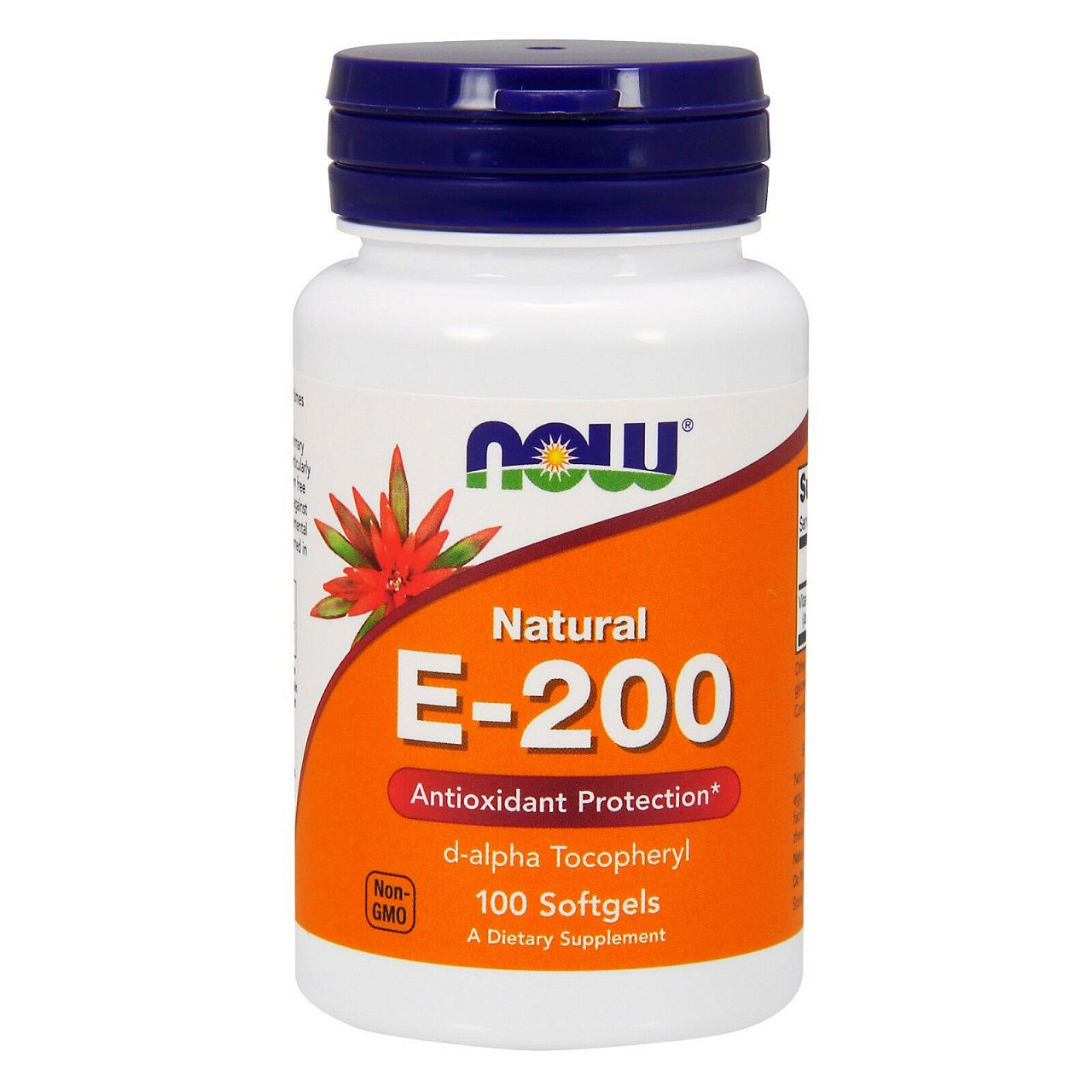 NOW foods vitamin E-200 (100 капс.)