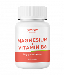 Bionic Magnesium Chelate Bisglycinate + B6 (120 капс.)