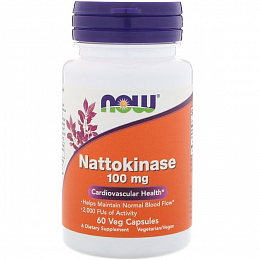NOW Nattokinase 100 мг (60 капс.)