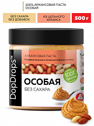 DopDrops Арахисовая паста особая без добавок (500 гр)
