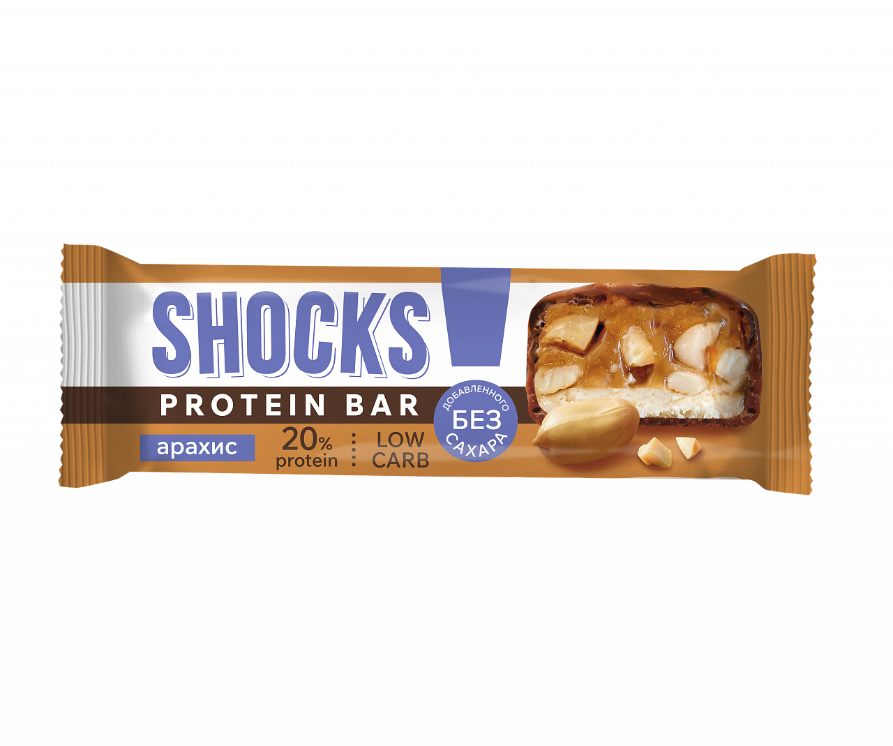 Батончик глазированный FitnesShock (50 гр.) SHOCKS