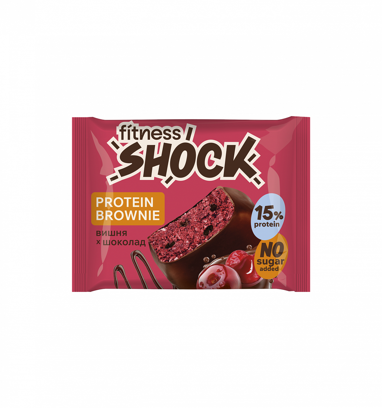 Пирожное глазированное FitnesShock (50 гр.) Брауни