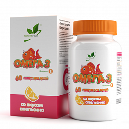 Natural Supp Комплекс детский Омега-3 с витамином Е (Omega-3 vitamin E) (60 капс.)