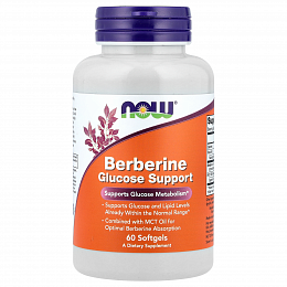 NOW Berberine Glucose Support (60 капс.)