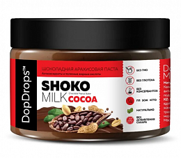 DopDrops Паста молочный шоколад и арахис "Shoko Cocoa MILK Peanut Butter" (250 гр.)
